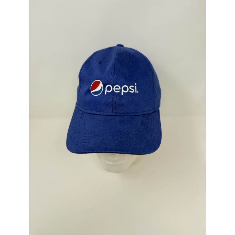 Pepsi Cola Baseball Dad Hat Cap Blue Men's L/XL Cotton Blend Perfect Fit Flex‎